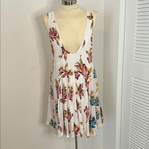 Free People Multicolor Floral Backless Dress